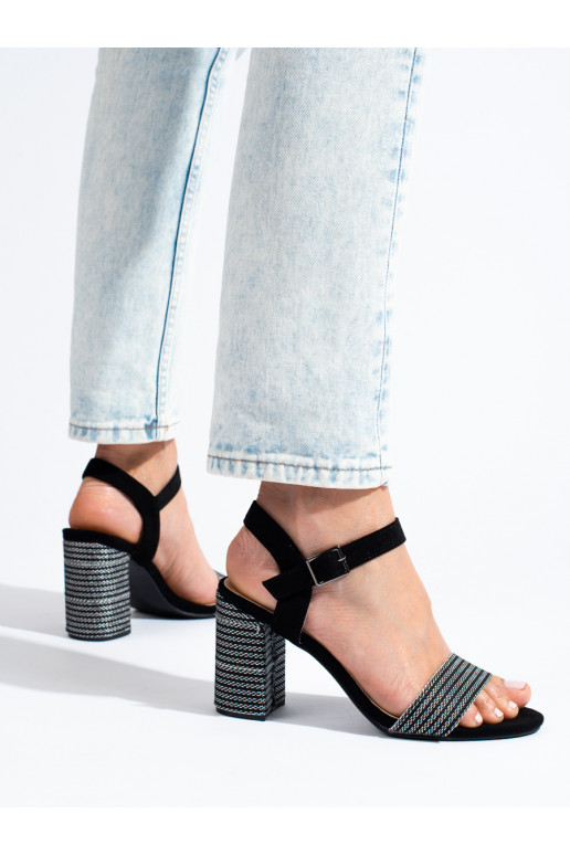 Schwarze Schuhe von Shelovet mit eleganten Absätzen