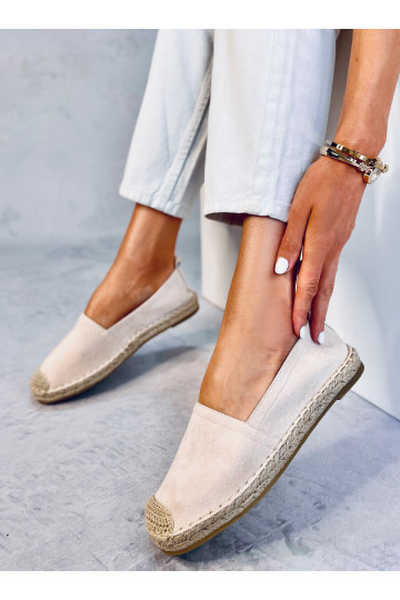 Beige Espadrilles für Damen...