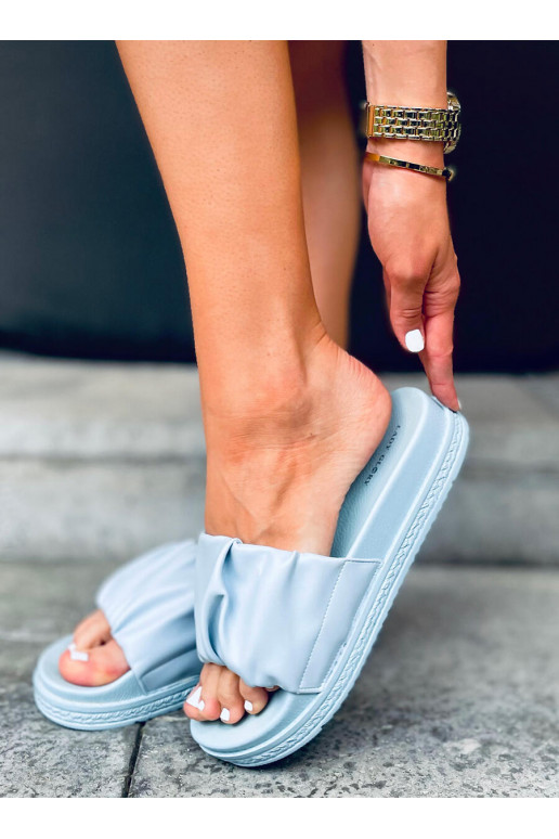 Blaue Hausschuhe ATISSA BLAU