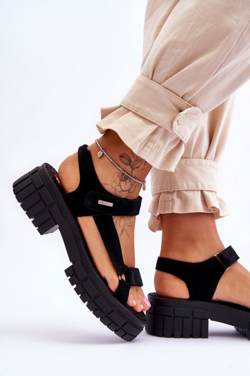 Bequeme Wildledersandalen Big Star in... Bequeme Wildledersandalen Big Star in...