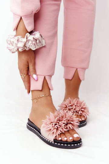 Rosa Gummipantoffeln mit...