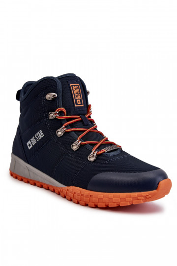 Dunkelblaue Memory Foam Big Star Wanderstiefel für Herren