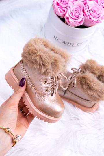 Kinderstiefel Roségold Fobos
