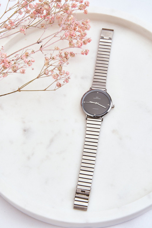 Damenuhr in grau-schwarzer Farbe...