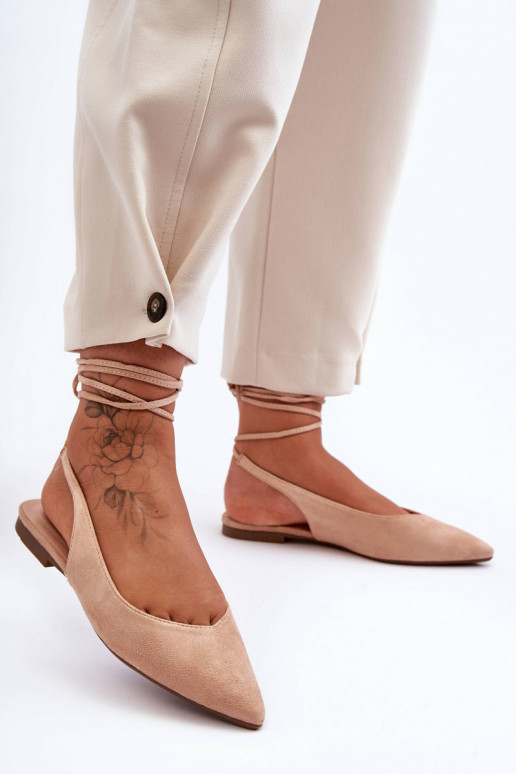 Lilly Ann Wildleder-Schnürballerinas... Lilly Ann Wildleder-Schnürballerinas...
