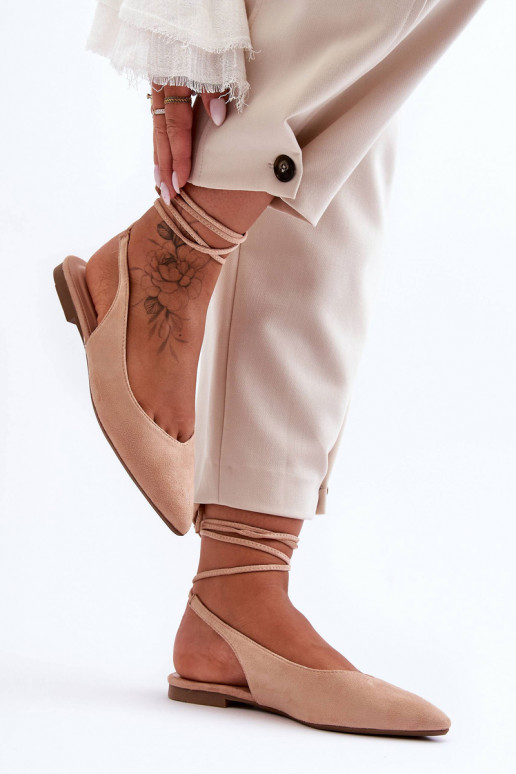 Lilly Ann Wildleder-Schnürballerinas... Lilly Ann Wildleder-Schnürballerinas...