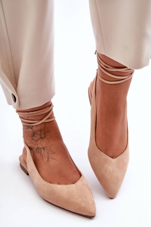Lilly Ann Wildleder-Schnürballerinas... Lilly Ann Wildleder-Schnürballerinas...