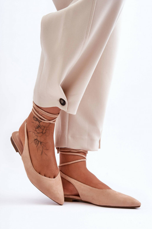 Lilly Ann Wildleder-Schnürballerinas... Lilly Ann Wildleder-Schnürballerinas...