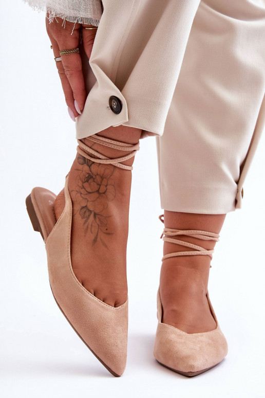Lilly Ann Wildleder-Schnürballerinas... Lilly Ann Wildleder-Schnürballerinas...