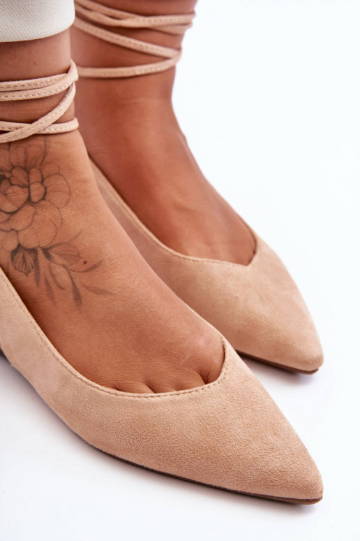 Lilly Ann Wildleder-Schnürballerinas... Lilly Ann Wildleder-Schnürballerinas...