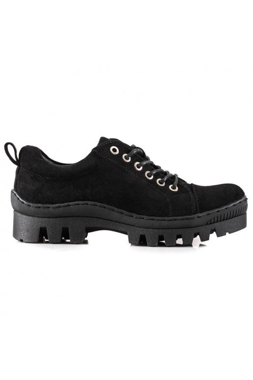 Schwarze Schuhe mit Plateau S. Barski Schwarze Schuhe mit Plateau S. Barski