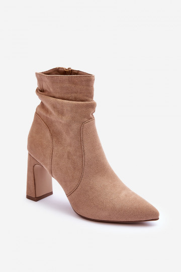 Wildleder-Stiefeletten mit...
