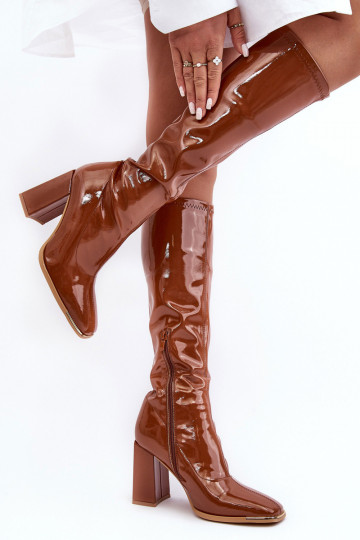 Lackierte Lederschuhe mit... 2