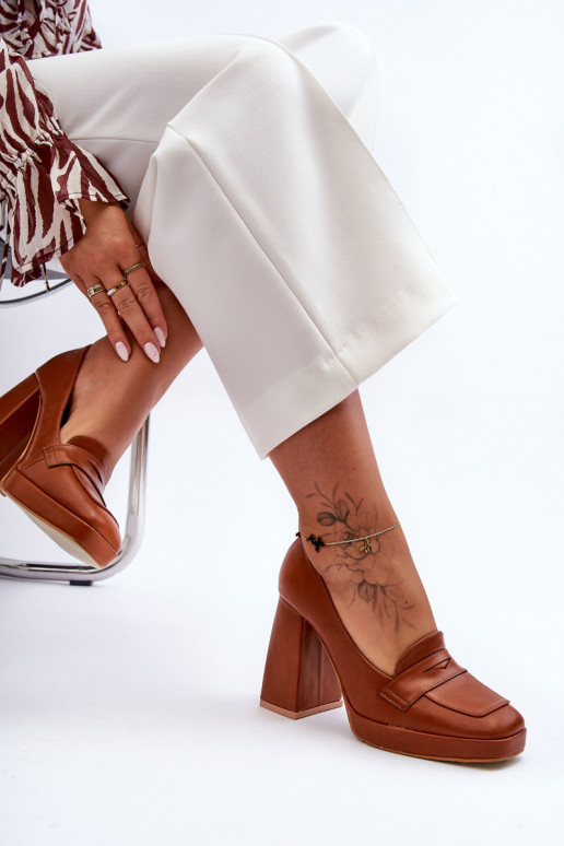 Stilvolle Schuhe mit breitem Absatz,...