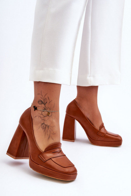 Stilvolle Schuhe mit breitem Absatz,...