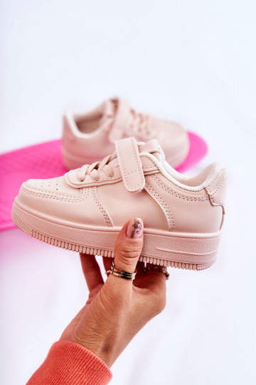 Kinder-Sportschuhe mit Klebeverschlüssen in der Farbe Rosa Elike 2
