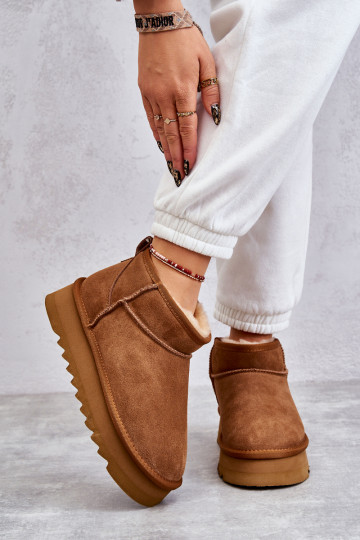Braune Nucca-Schneestiefel