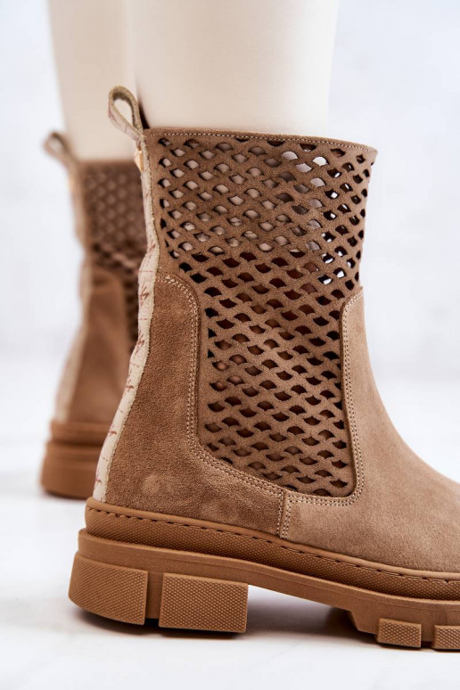 massive Stiefel Nicole braune Farbe massive Stiefel Nicole braune Farbe