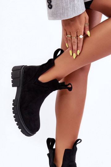 Stiefel Cut Out schwarz...