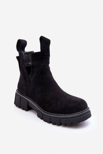 Stiefel Cut Out schwarz... 2