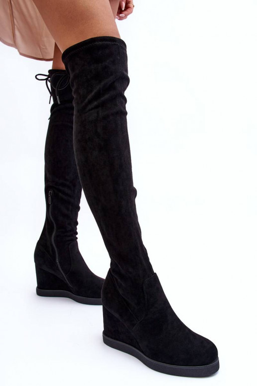 Wildlederstiefel schwarze Farbe Mephal Wildlederstiefel schwarze Farbe Mephal