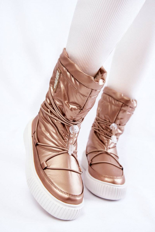 Beheizte Schneestiefel Big Star beige Beheizte Schneestiefel Big Star beige