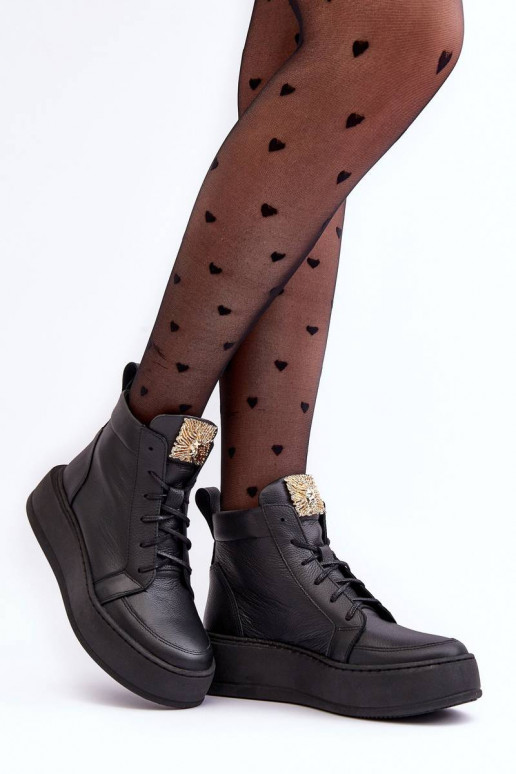 Schnürstiefeletten in der Farbe... Schnürstiefeletten in der Farbe...