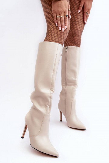 Lange Stiefel mit dünnem...