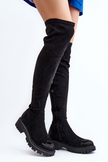Overknee-Stiefel mit...