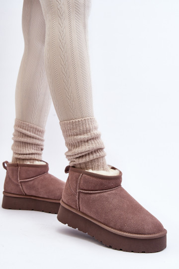 Wildleder-Schneestiefel in...