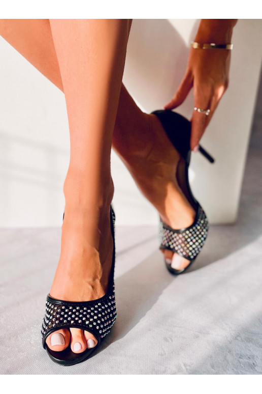 Schuhe mit hohen Absätzen GLAS SCHWARZ