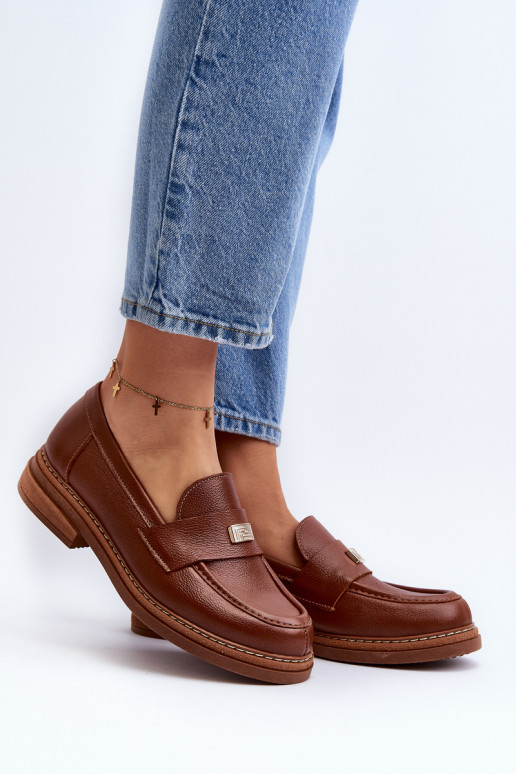 Braune Mokassins für Damen Braune Mokassins für Damen