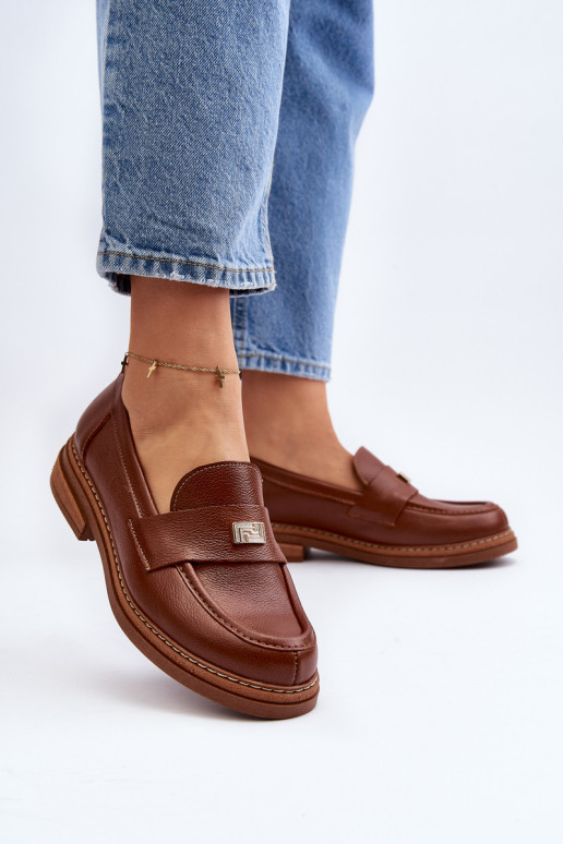 Braune Mokassins für Damen Braune Mokassins für Damen