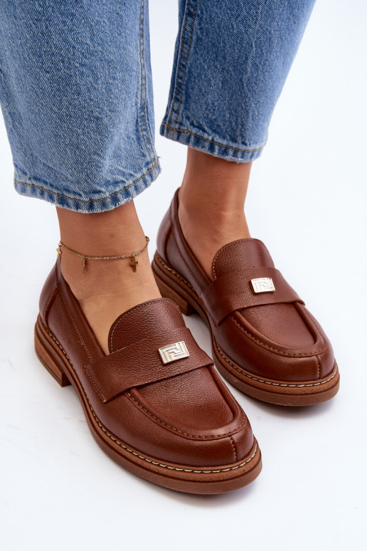 Braune Mokassins für Damen Braune Mokassins für Damen