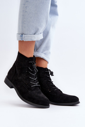 S.Barski Schwarze Stiefel...