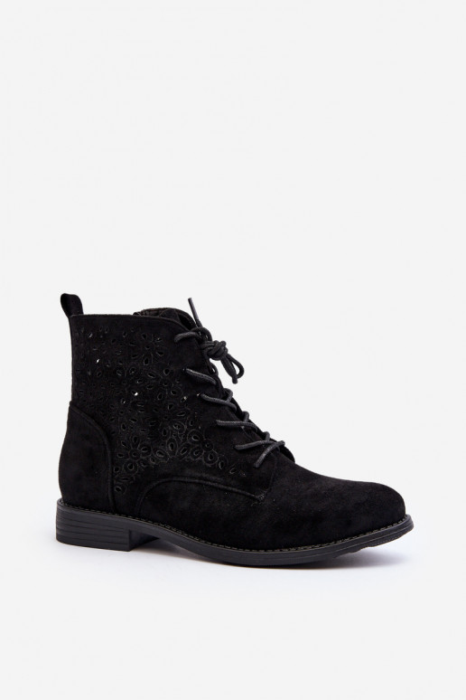 S.Barski Schwarze Stiefel mit Mustern S.Barski Schwarze Stiefel mit Mustern