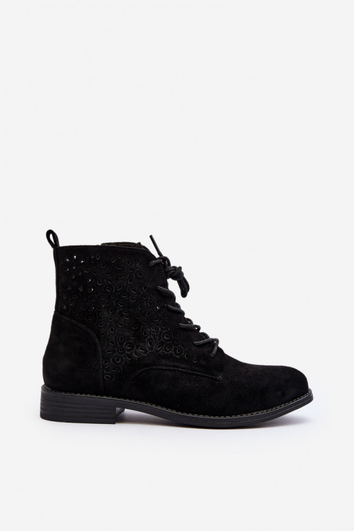 S.Barski Schwarze Stiefel mit Mustern S.Barski Schwarze Stiefel mit Mustern