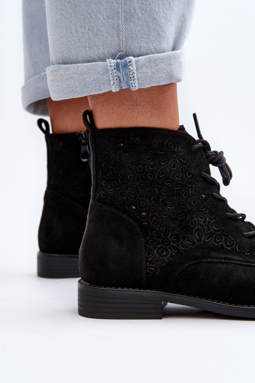 S.Barski Schwarze Stiefel mit Mustern S.Barski Schwarze Stiefel mit Mustern