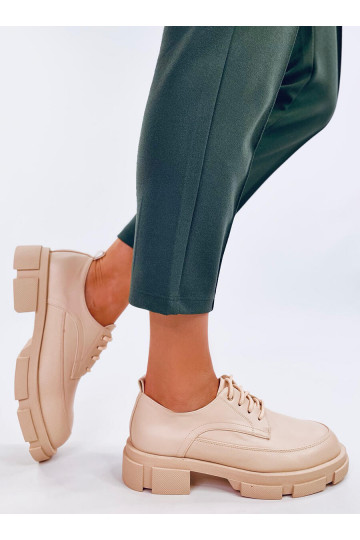 Mokassins mit erhöhter Sohle UNNA BEIGE 2