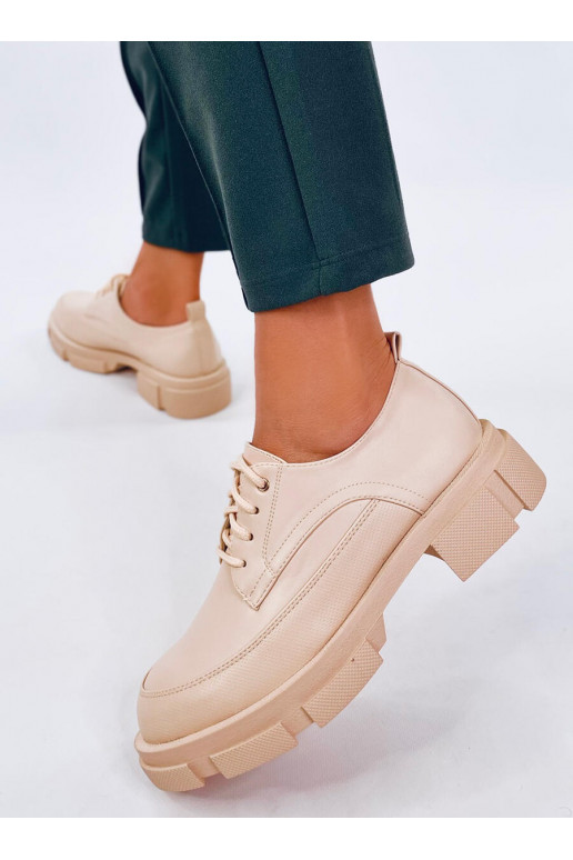 Mokassins mit erhöhter Sohle UNNA BEIGE