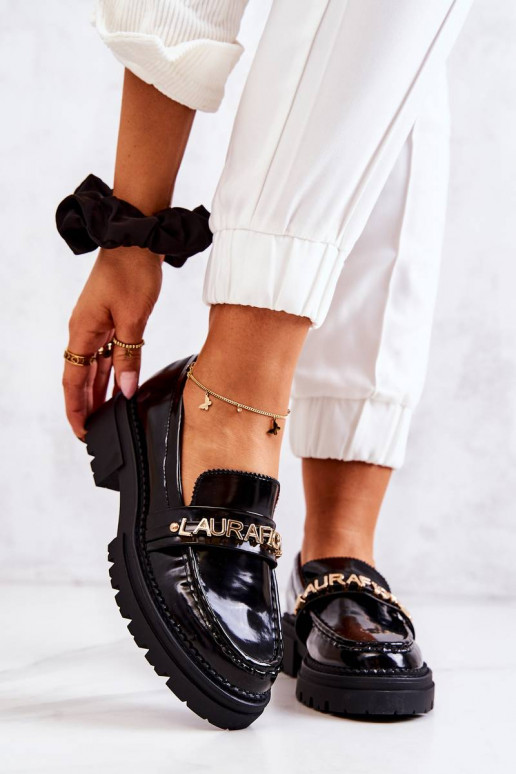 Lackeffektschuhe La.Fi schwarze Farbe... Lackeffektschuhe La.Fi schwarze Farbe...