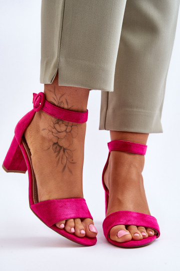 Rosa Wildleder-Sandalen Lexi