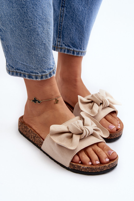 Damenhausschuhe mit Band beige Ezephira Damenhausschuhe mit Band beige Ezephira