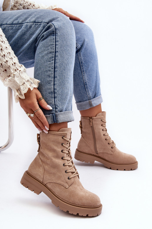 Stiefeletten mit Reißverschlüssen in... Stiefeletten mit Reißverschlüssen in...