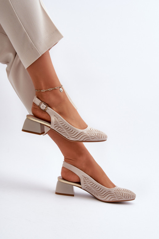 Schuhe mit Absätzen Klocku beige Gemifa Schuhe mit Absätzen Klocku beige Gemifa