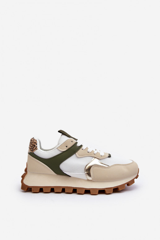 Sneakers Modell Schuhe Sand - grüne Farbe Ralita
