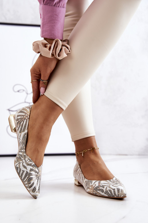 Ballerinas Laura Messi in Goldfarbe Ballerinas Laura Messi in Goldfarbe