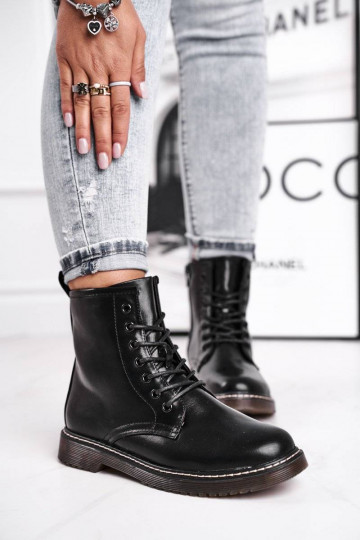 Schwarze Marita-Stiefel für...