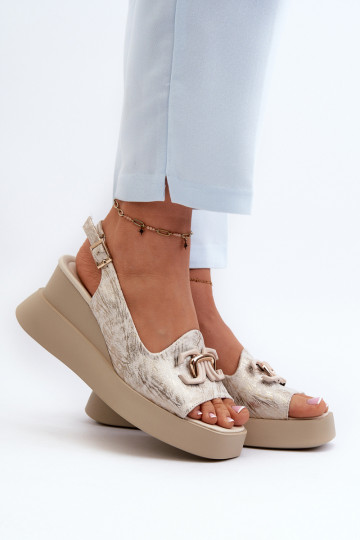 Damen-Plateausandalen mit... 2