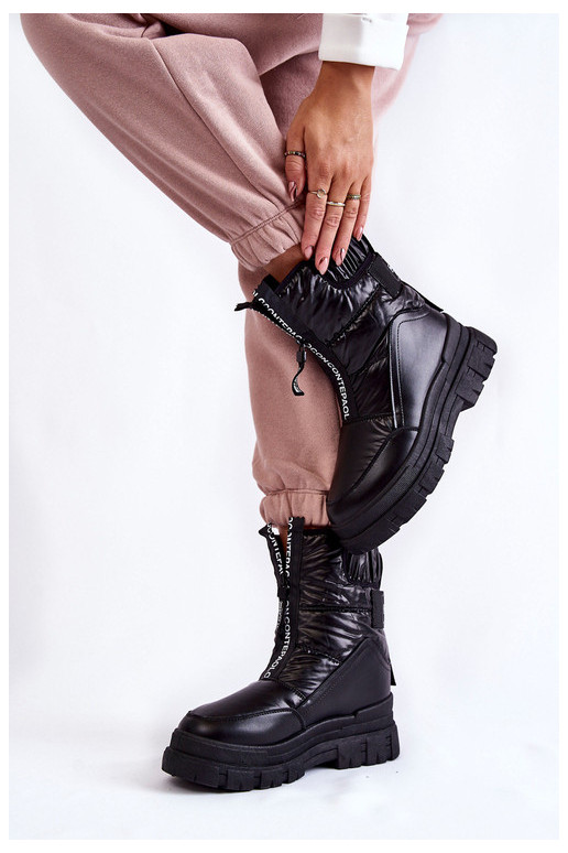 Schneestiefel mit Gummiband in...